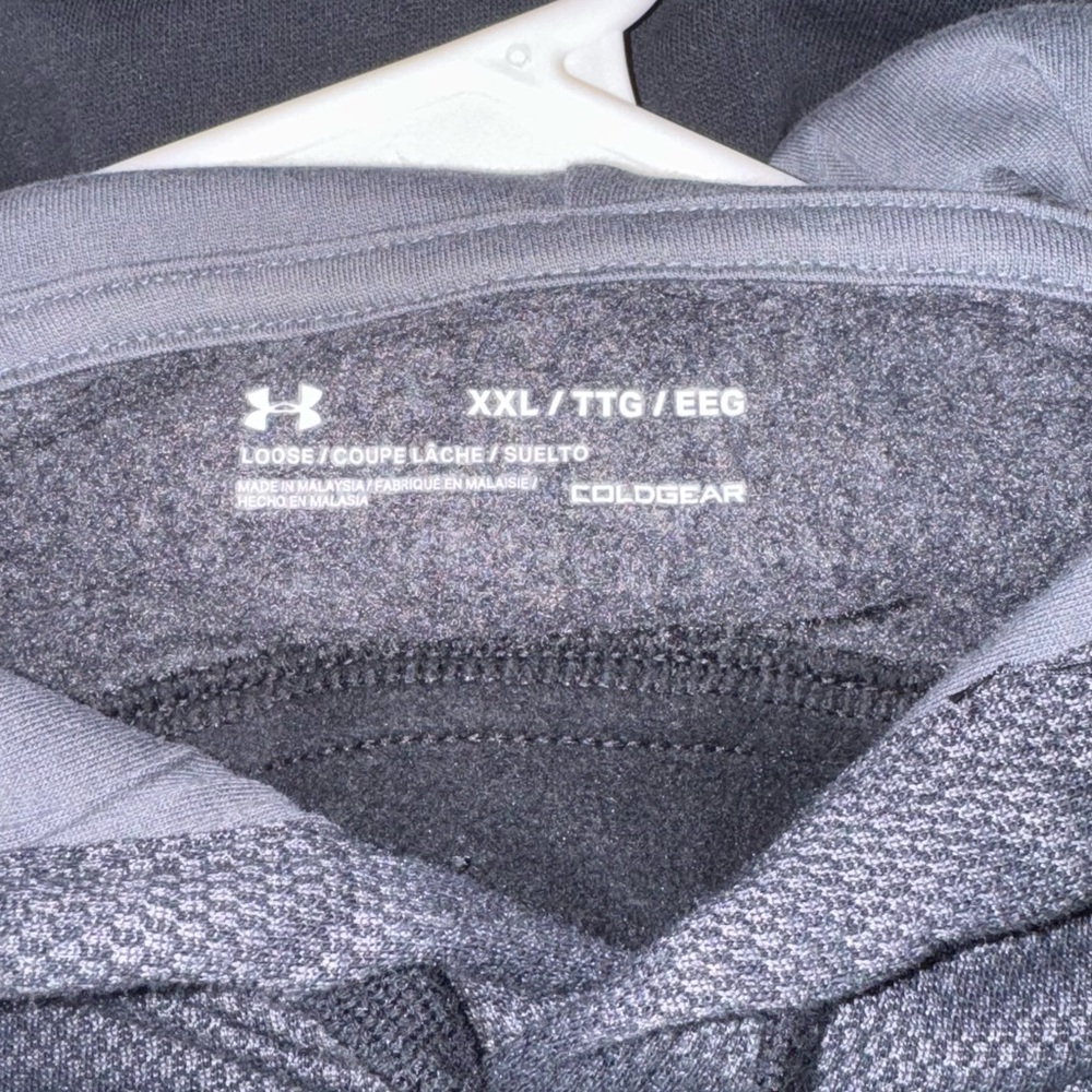 Under Armour Charcoal and Black ColdGear Hoodie - Picture 3 of 5